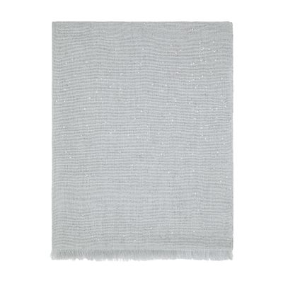 Brunello Cucinelli Diamante cashmere and silk scarf