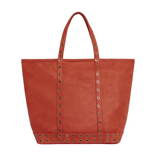  Suede leather L cabas tote bag