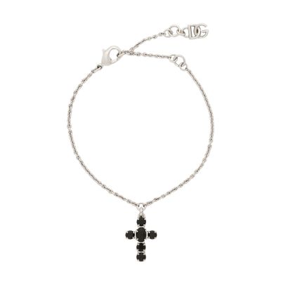 Dolce & Gabbana Link bracelet with rhinestone charms