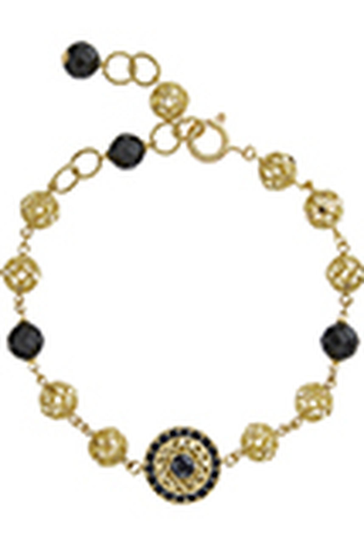 Dolce & Gabbana Gold bracelet with black sapphires