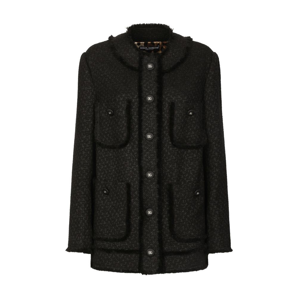 Dolce & Gabbana Single-breasted tweed jacket