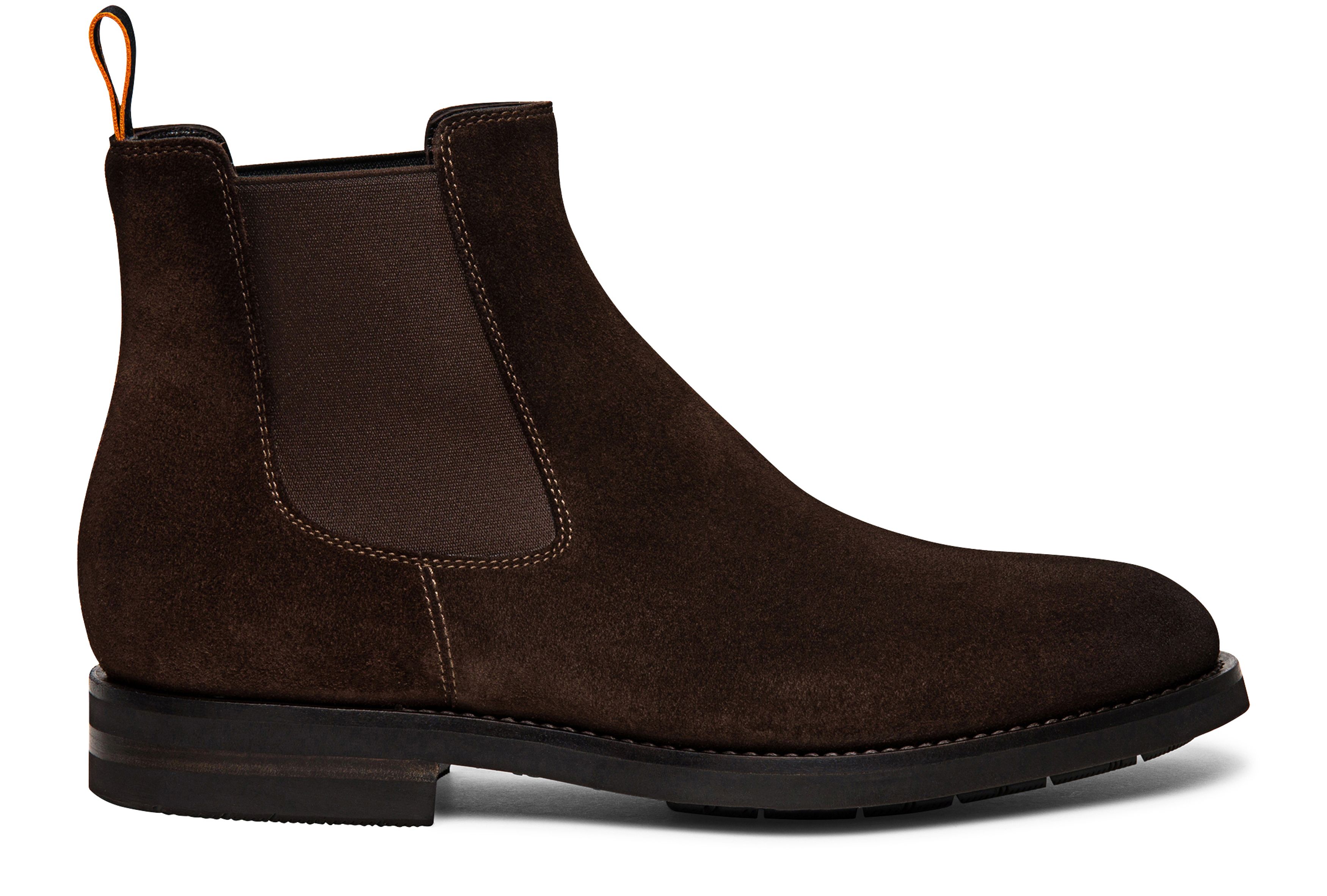 Santoni Suede chelsea boot