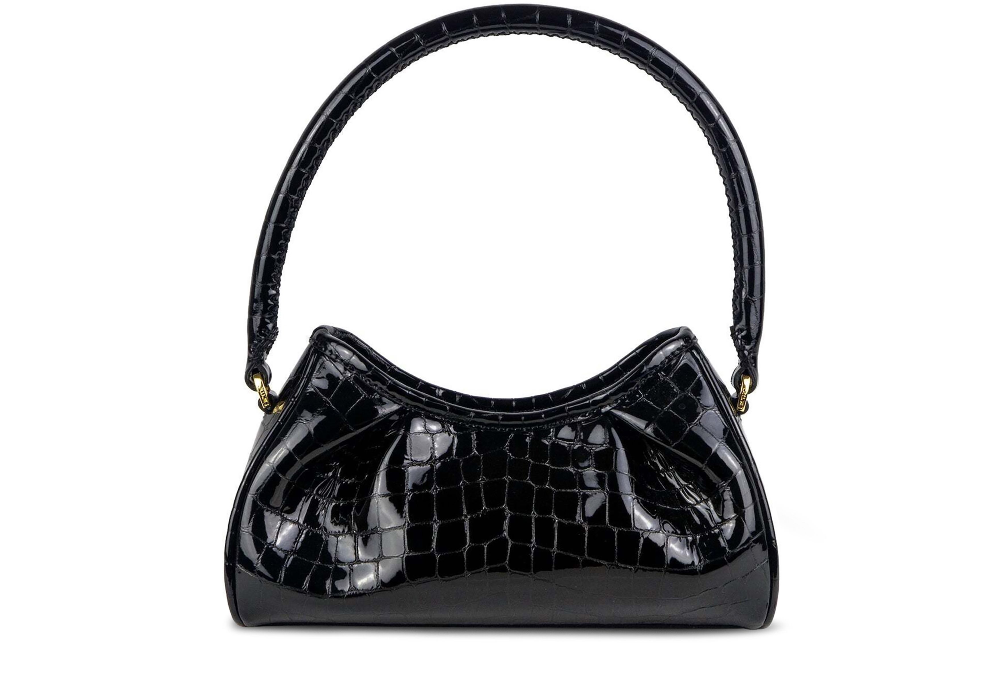 Elleme Dimple small croco pearl leather bag