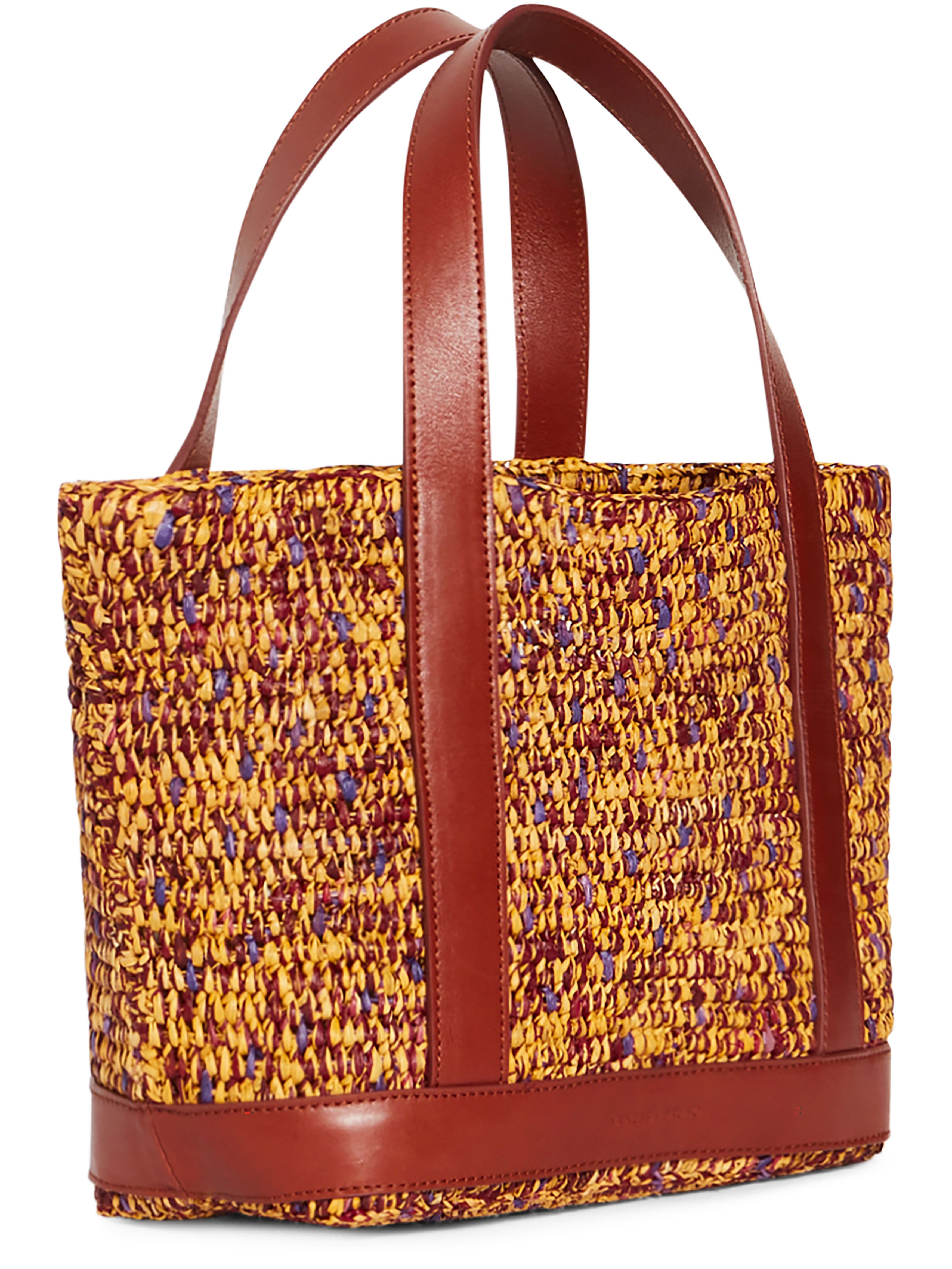  Raffia S cabas tote