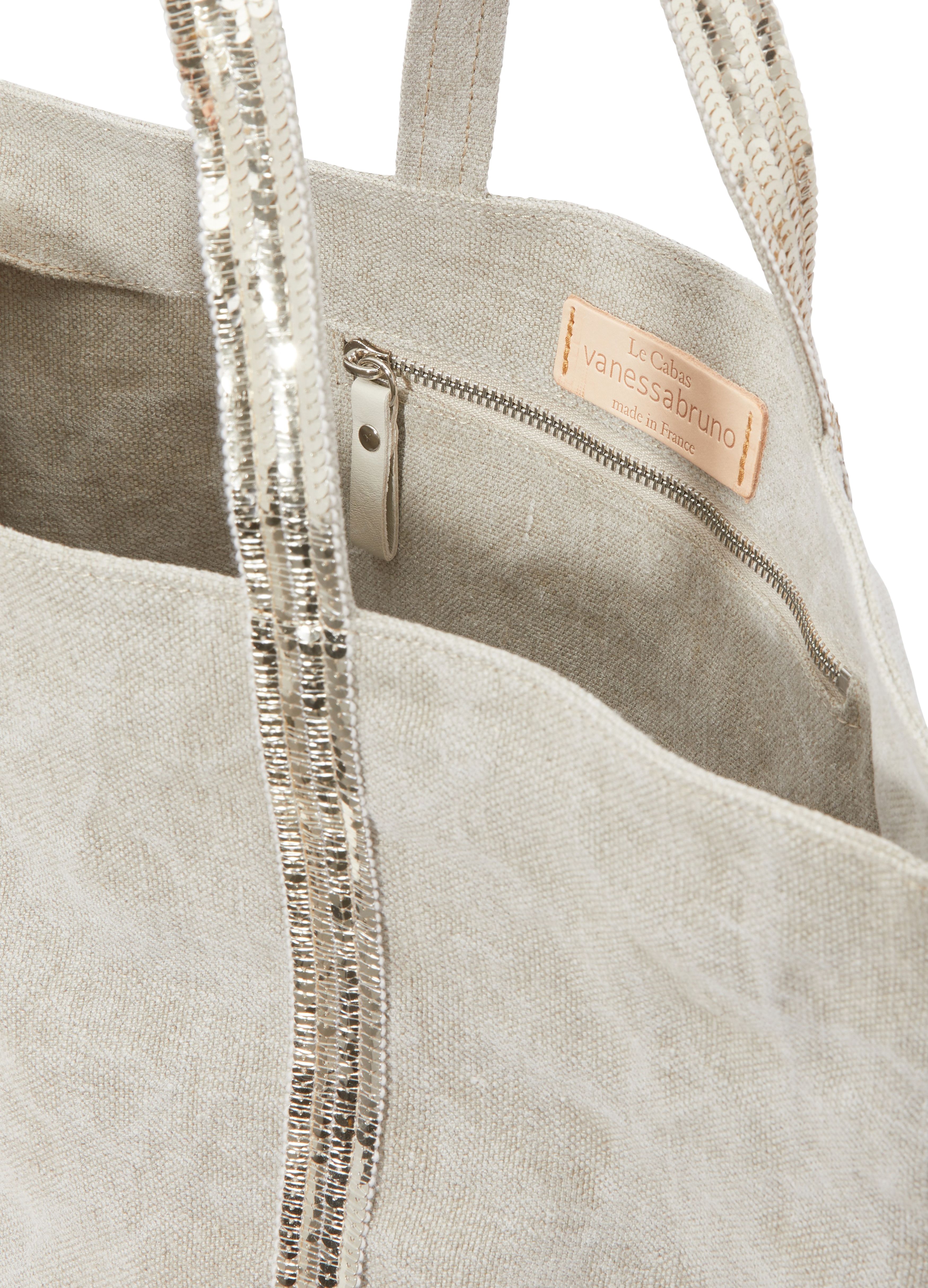  Linen M cabas tote