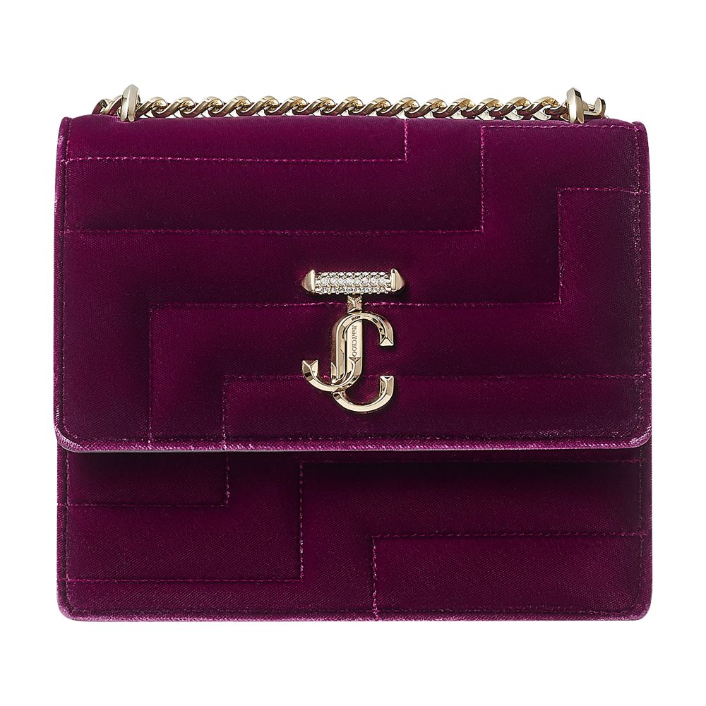 Jimmy Choo Avenue Quad velvet bag