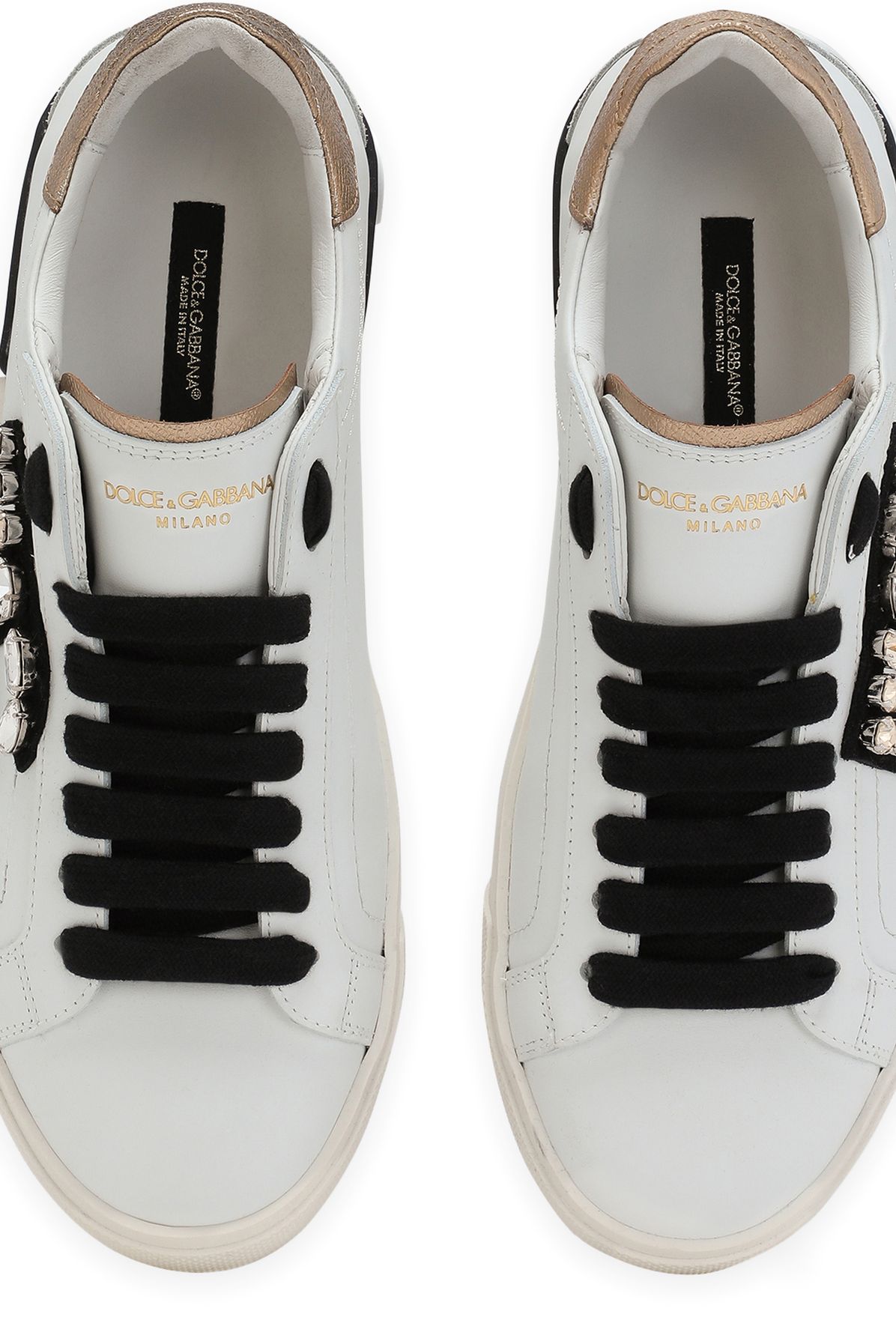 Dolce & Gabbana Portofino vintage calfskin sneakers