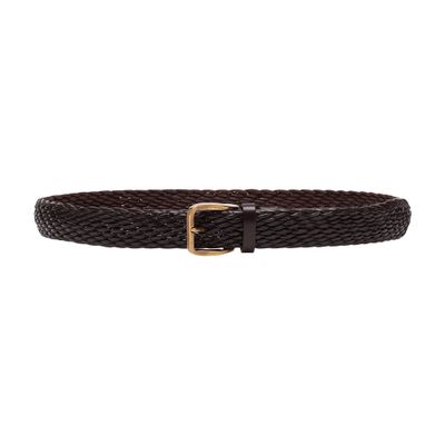 Brunello Cucinelli Braided calfskin belt