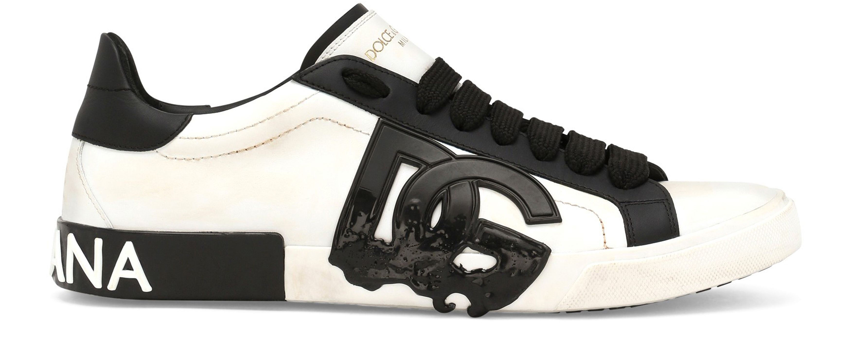 Dolce & Gabbana Portofino vintage calfskin sneakers