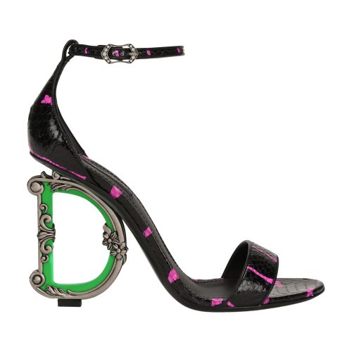 Dolce & Gabbana Printed elaphe baroque DG sandals