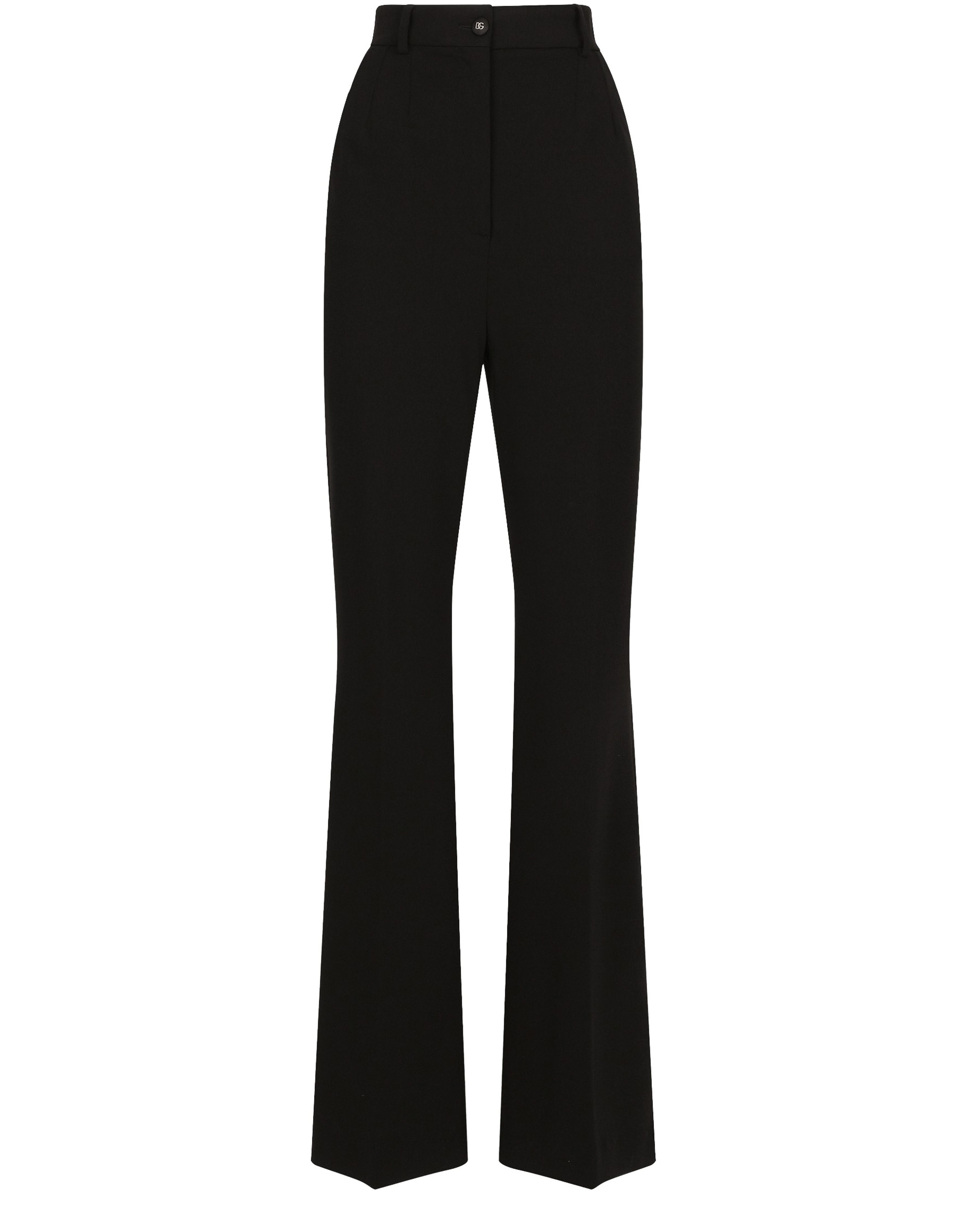 Dolce & Gabbana Flared jersey milano rib pants