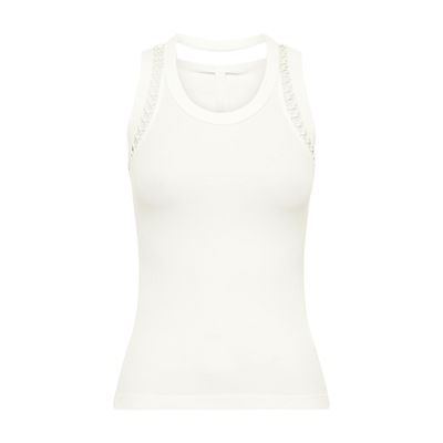 Dion Lee Lace-up Cotton tank top