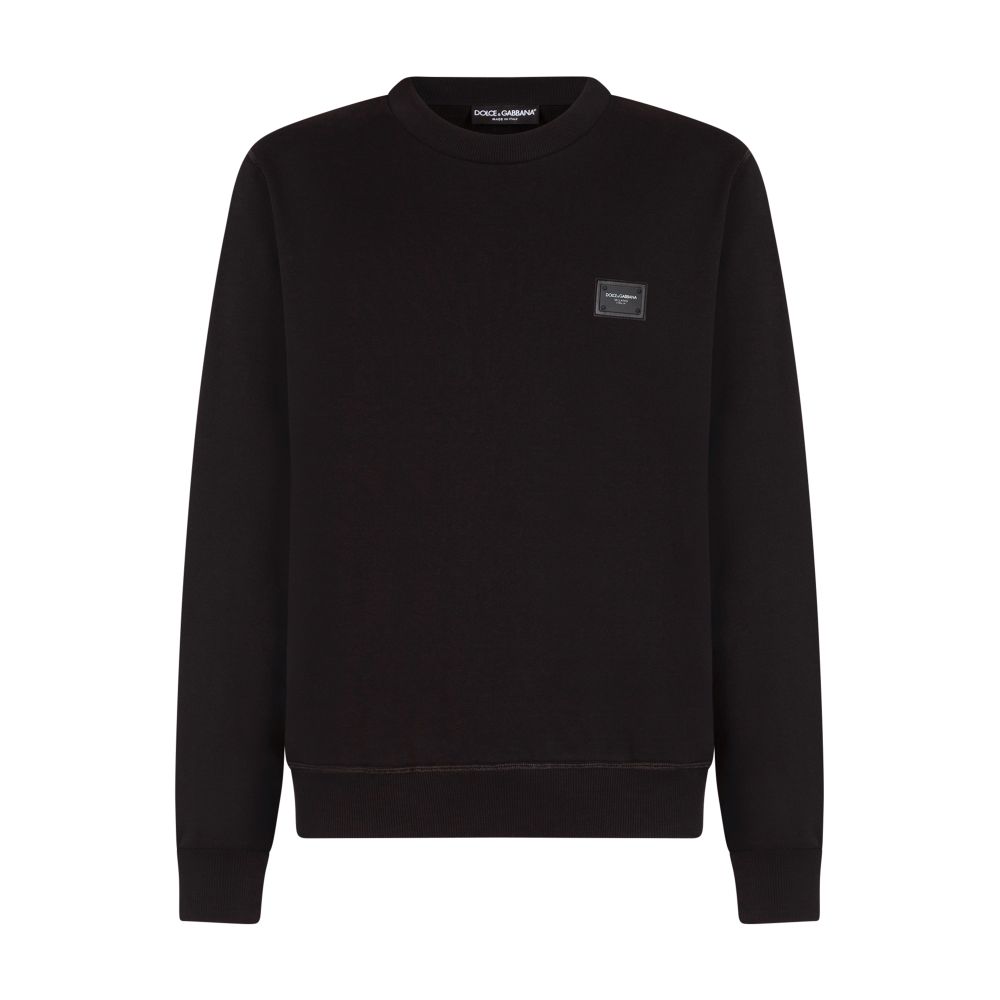 Dolce & Gabbana Jersey sweatshirt with branded tag