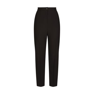 Dolce & Gabbana Wool pants with duchesse tuxedo band