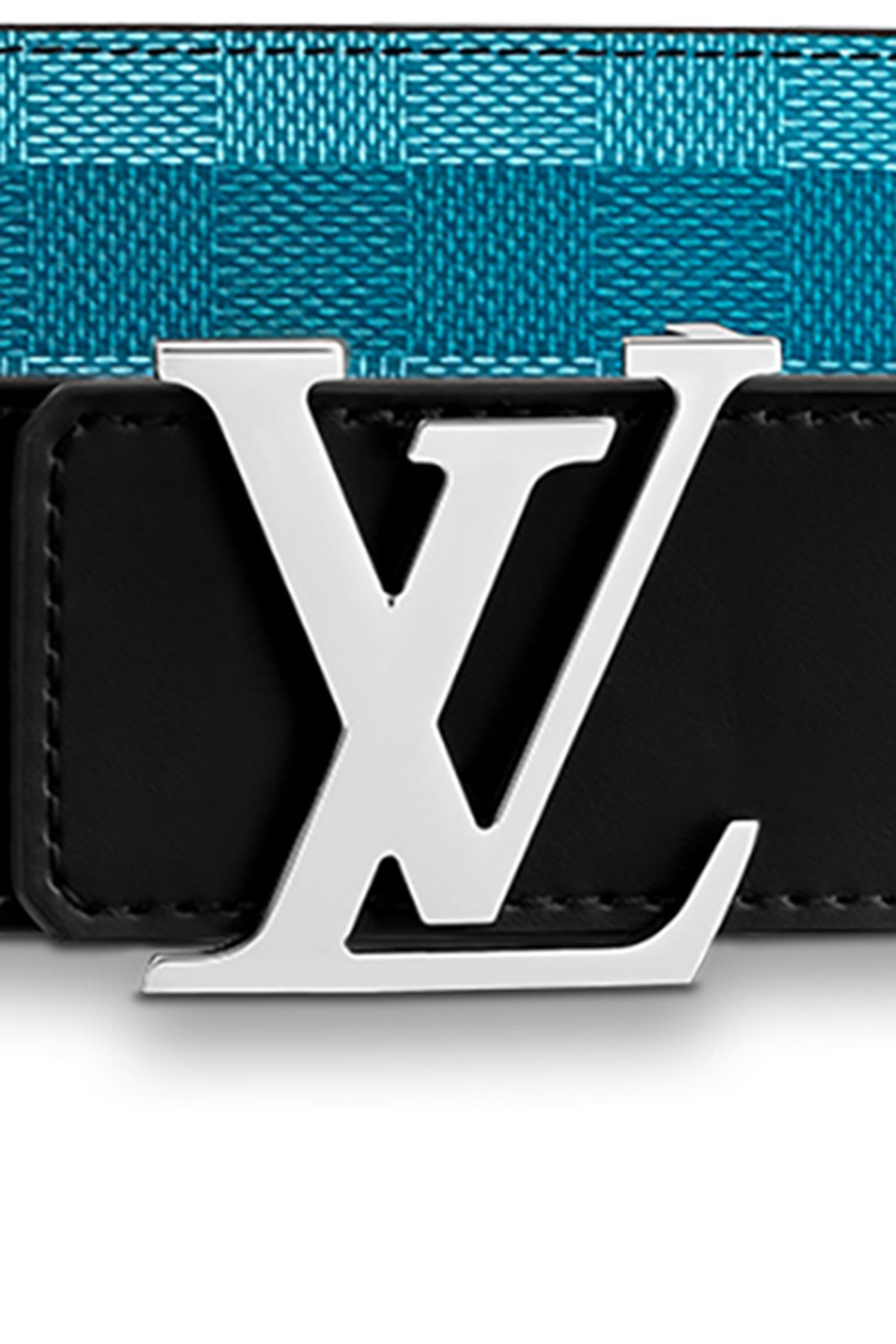  LV Initiales Damier Stripes 40MM Reversible Belt