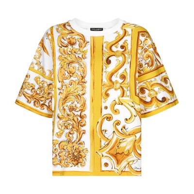 Dolce & Gabbana Majolica cotton jersey T-shirt