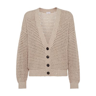 Brunello Cucinelli Dazzling Net cardigan