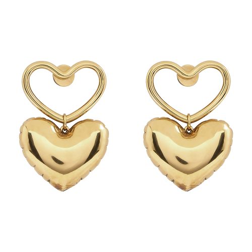 Nina Ricci Heart charm earrings