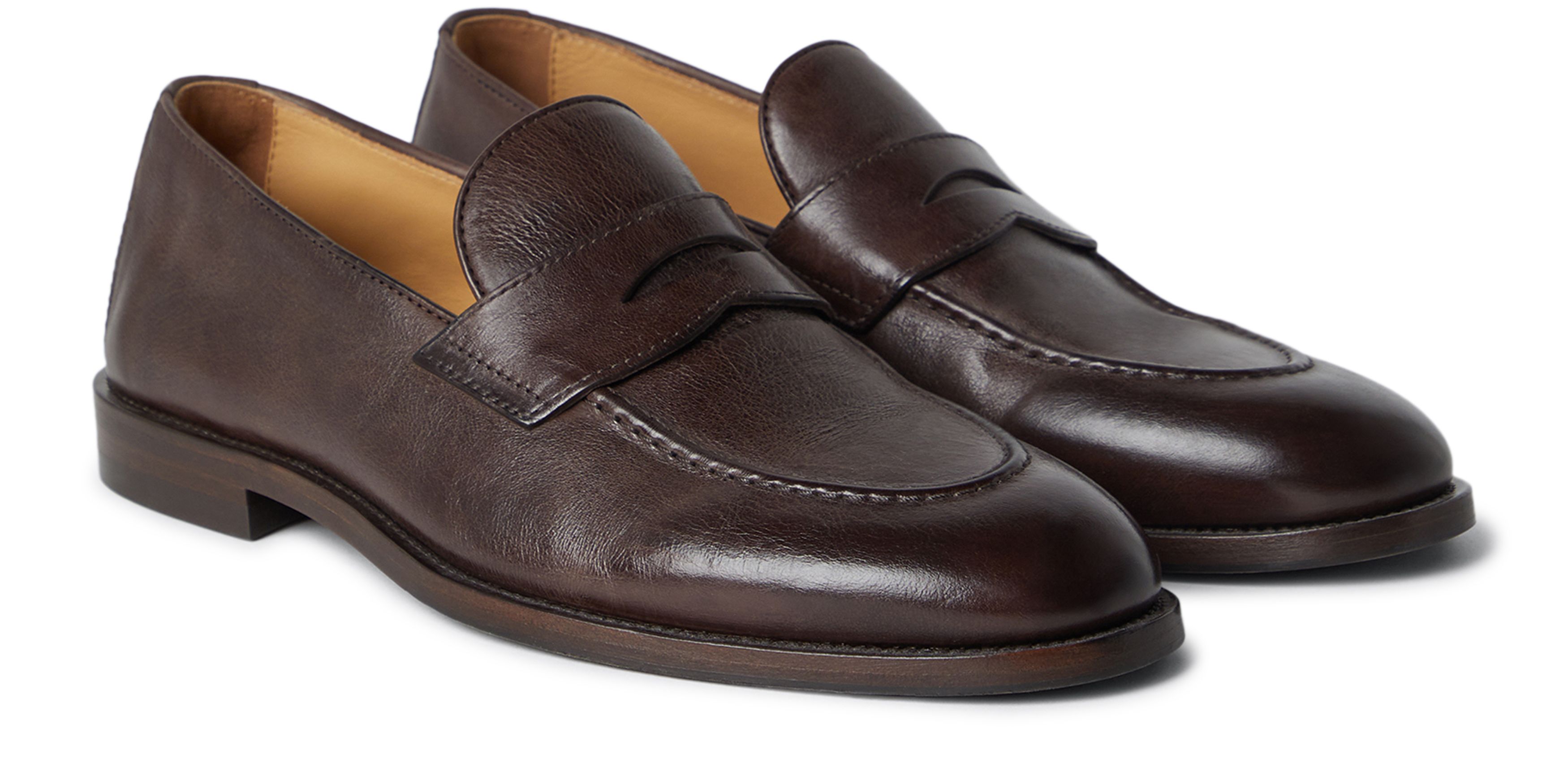 Brunello Cucinelli Calfskin Penny loafers