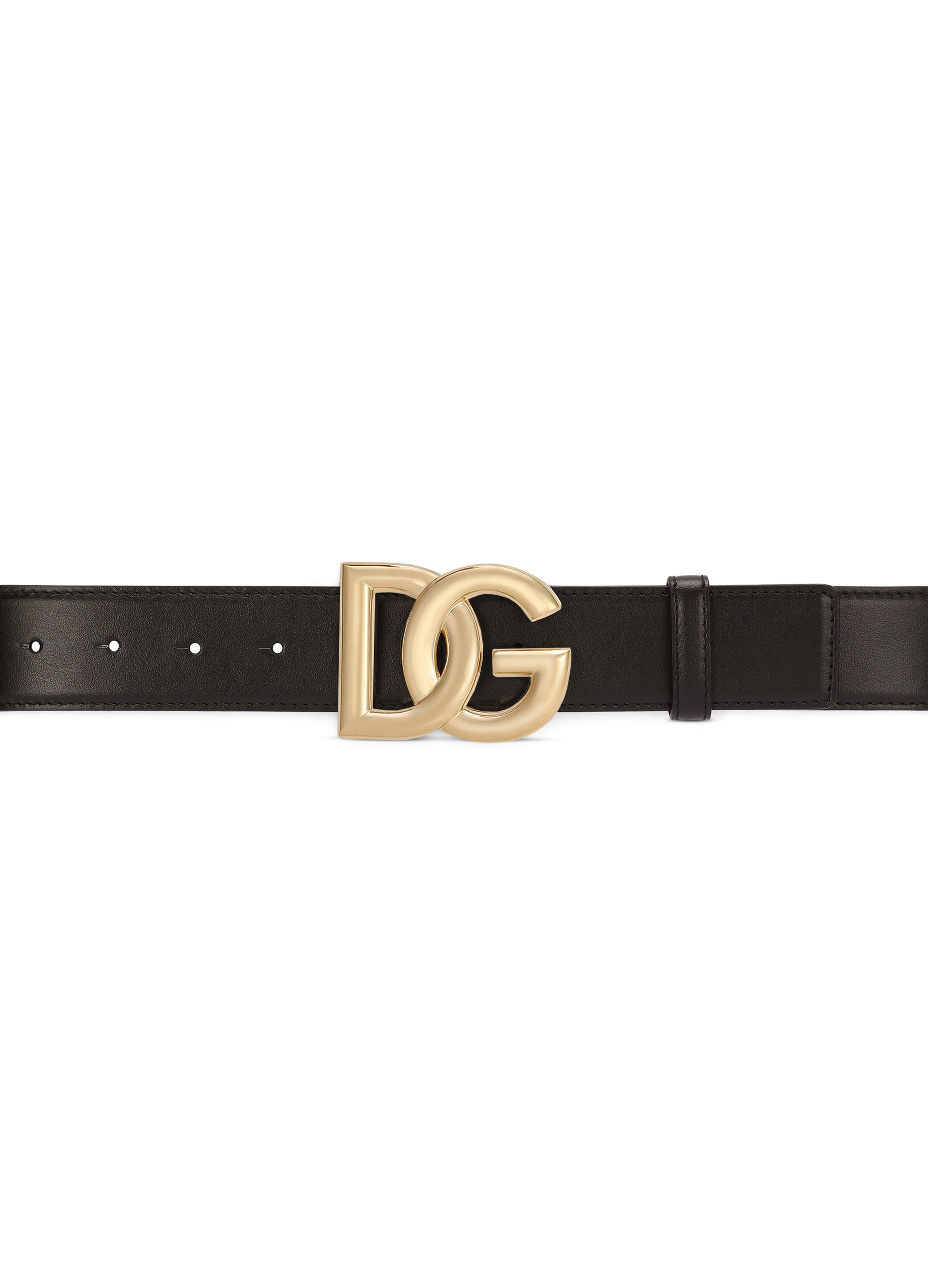 Dolce & Gabbana Calfskin belt with DG logo