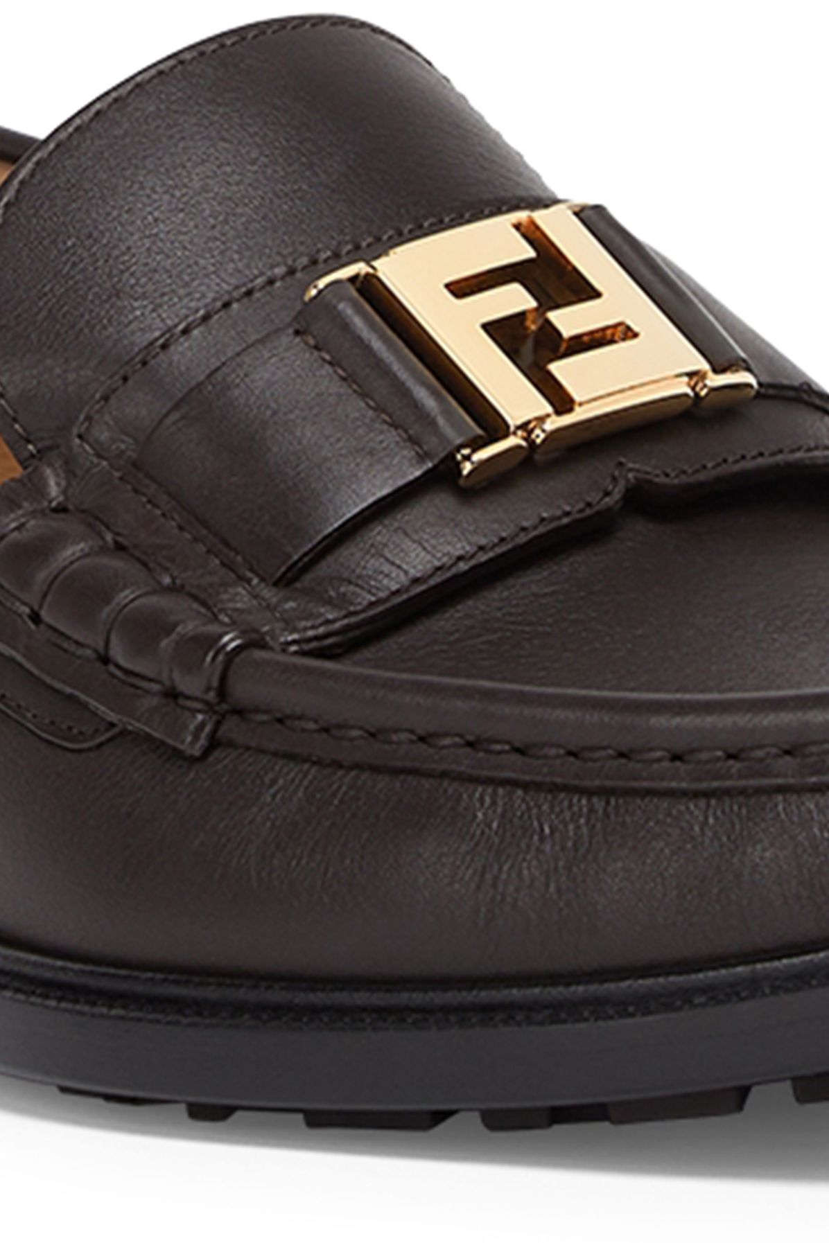 FENDI leather loafers