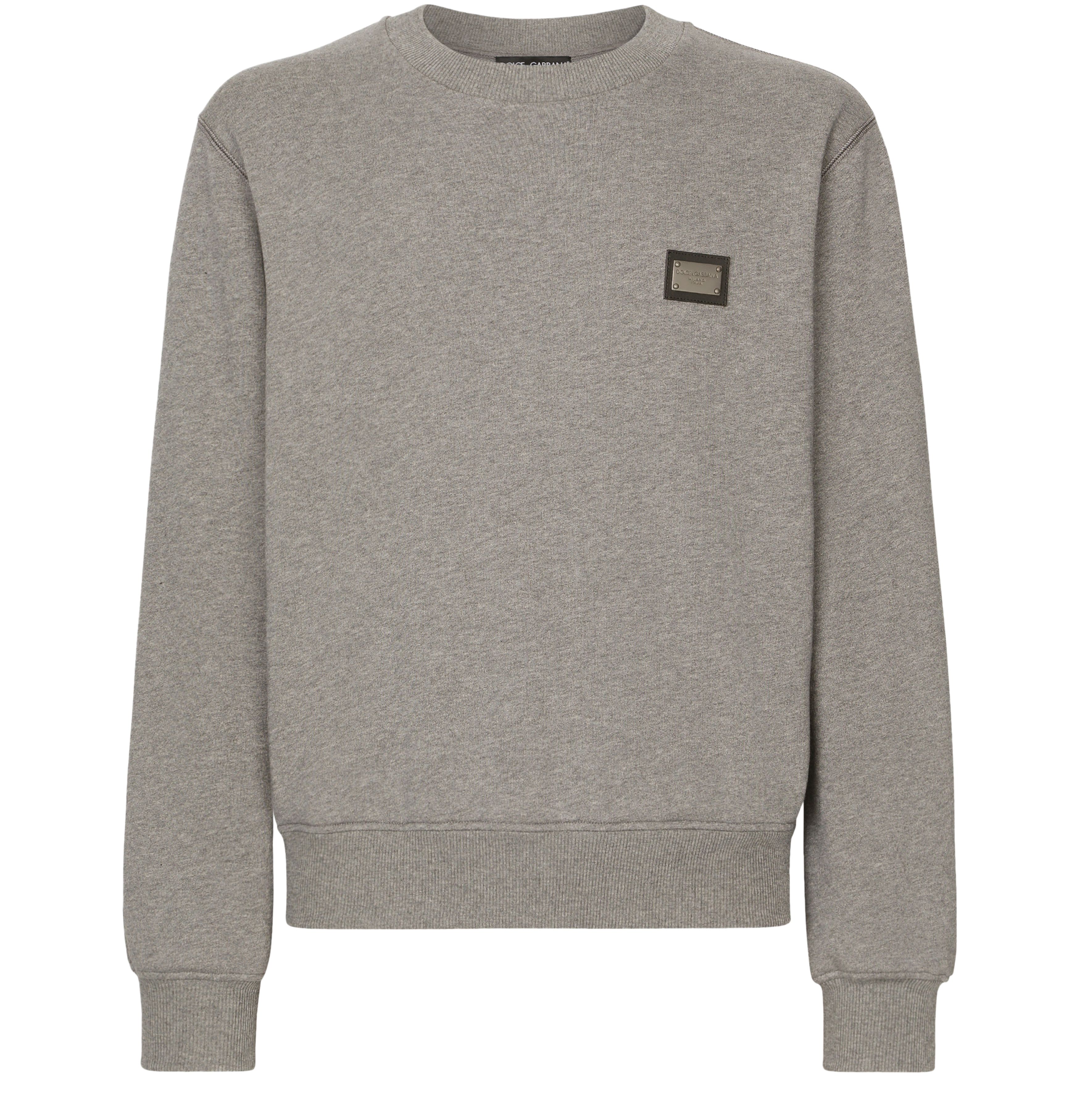 Dolce & Gabbana Jersey sweatshirt with branded tag