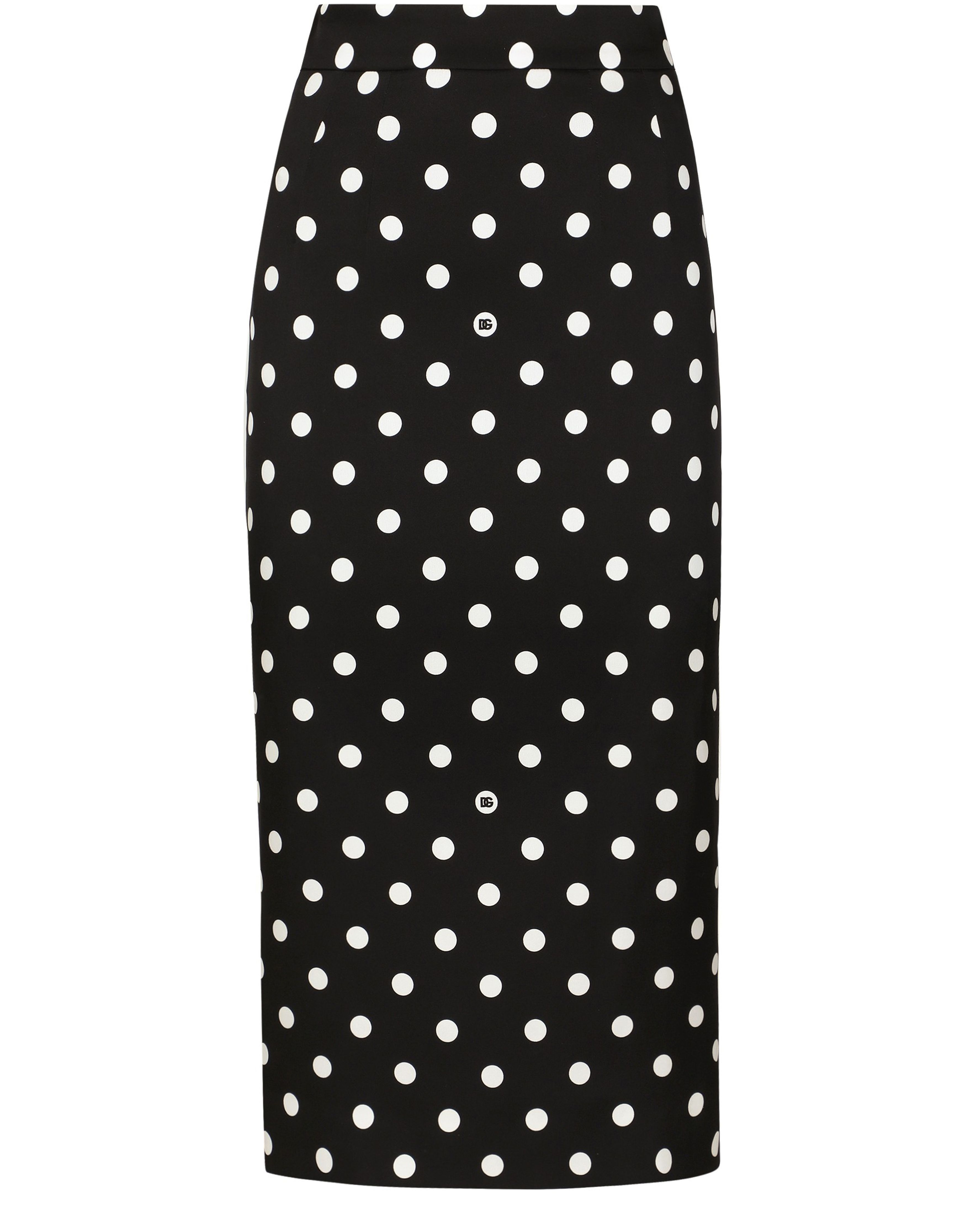 Dolce & Gabbana Polka-dot calf-length pencil skirt