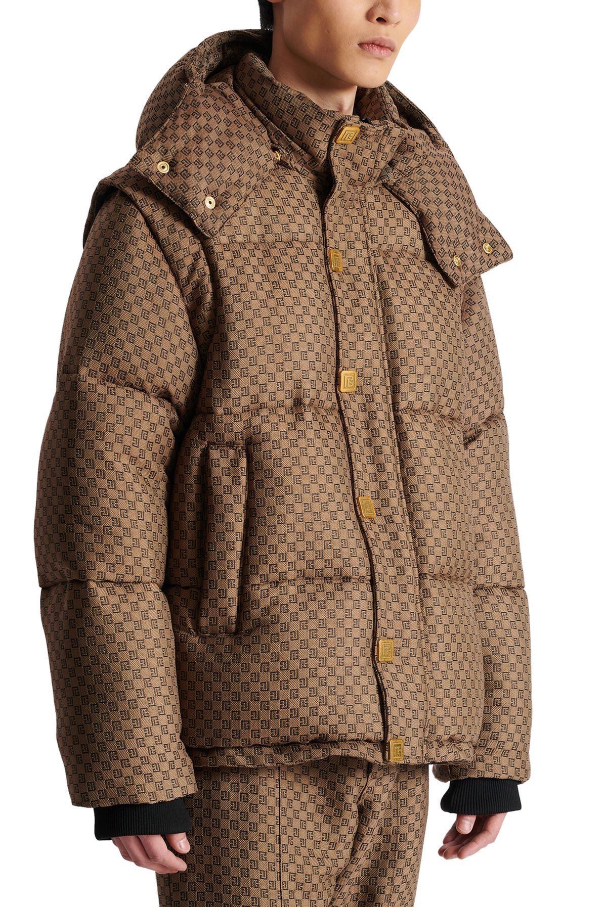 Balmain Mini Monogrammed Down Jacket