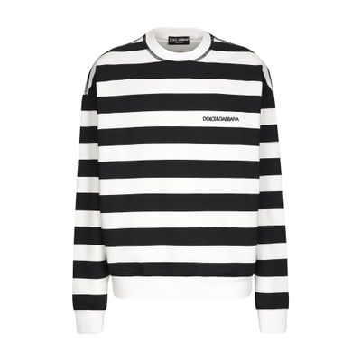 Dolce & Gabbana Striped round-neck sweatshirt