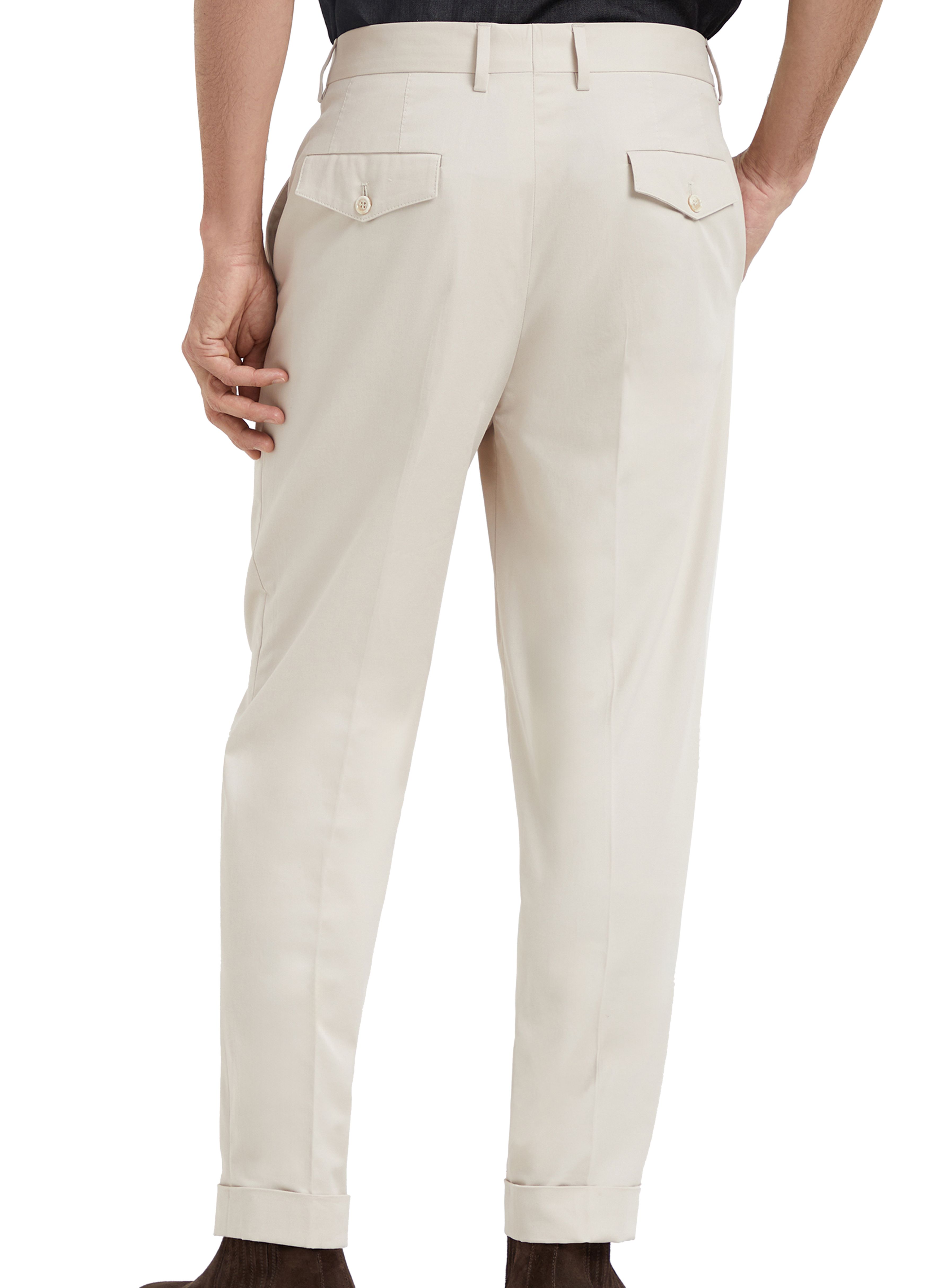 Brunello Cucinelli Gabardine leisure fit trousers