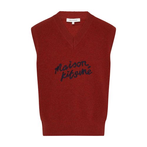 Maison Kitsuné Branded oversize vest