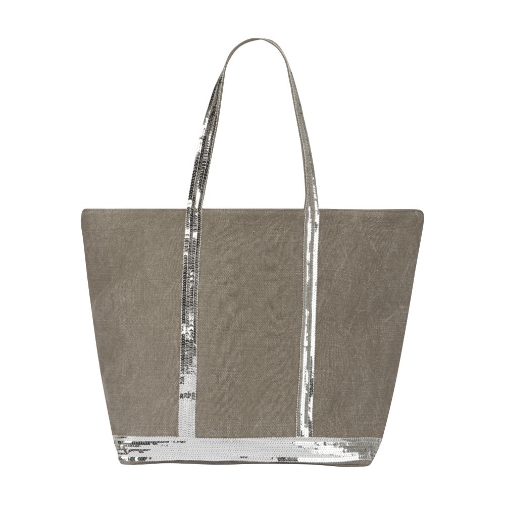  Linen L cabas tote