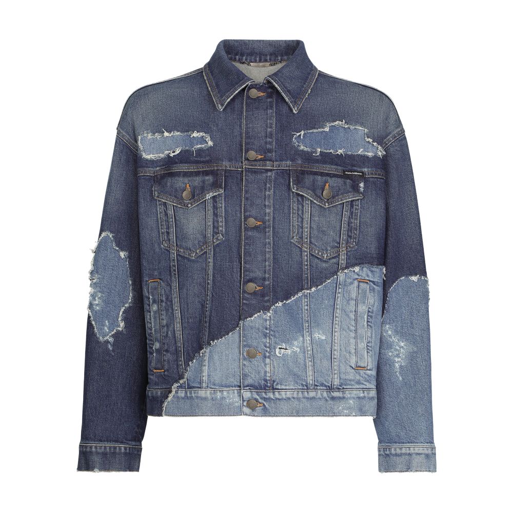 Dolce & Gabbana Stretch patchwork denim jacket