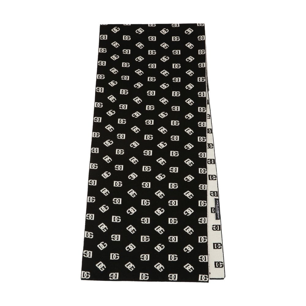 Dolce & Gabbana Wool and cashmere jacquard scarf