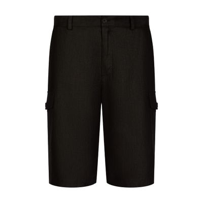 Dolce & Gabbana Linen cargo shorts with tag