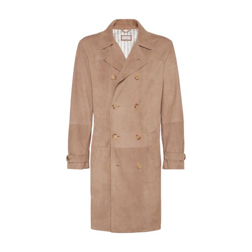 Brunello Cucinelli Suede trench coat