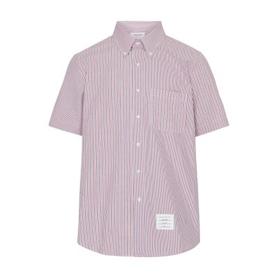 Thom Browne Funmix tricolor striped short-sleeved shirt