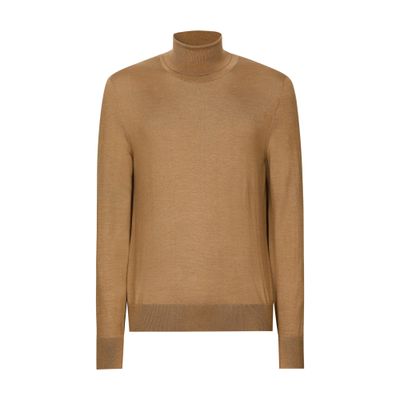 Dolce & Gabbana Cashmere silk turtle-neck sweater