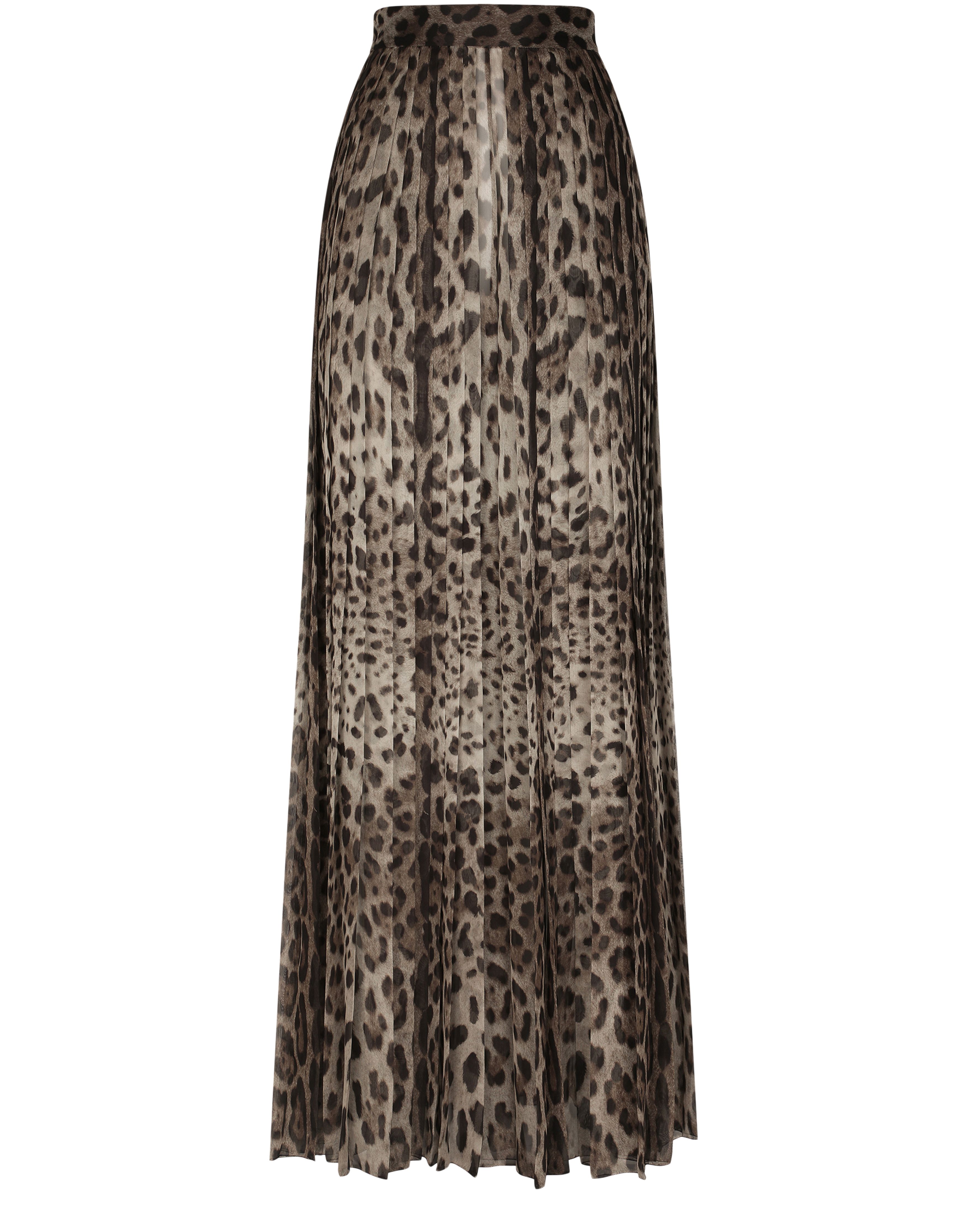 Dolce & Gabbana Leopard-print chiffon culottes