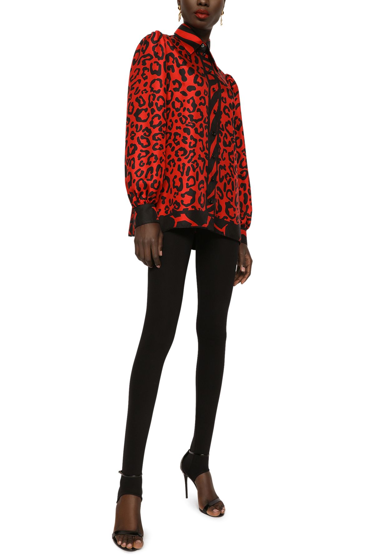 Dolce & Gabbana Leopard and zebra-print twill shirt