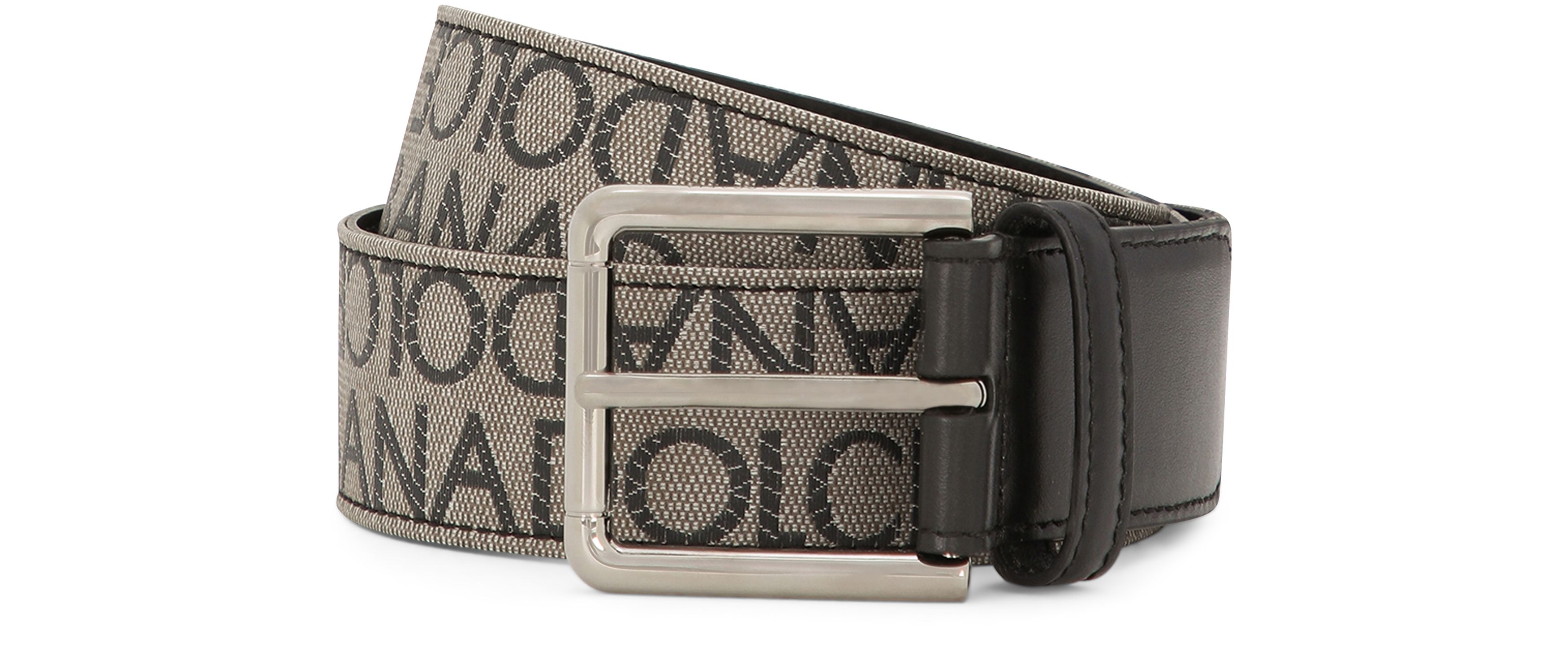 Dolce & Gabbana Calfskin and jacquard belt