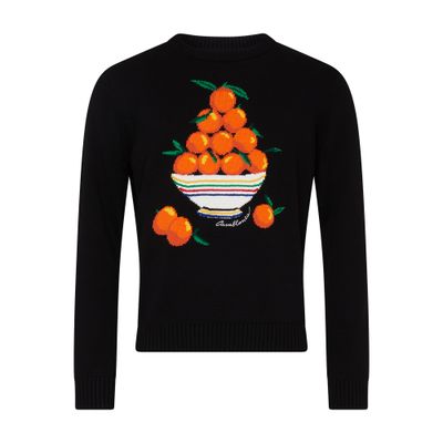 Casablanca Pyramide d'orange Intarsia sweater