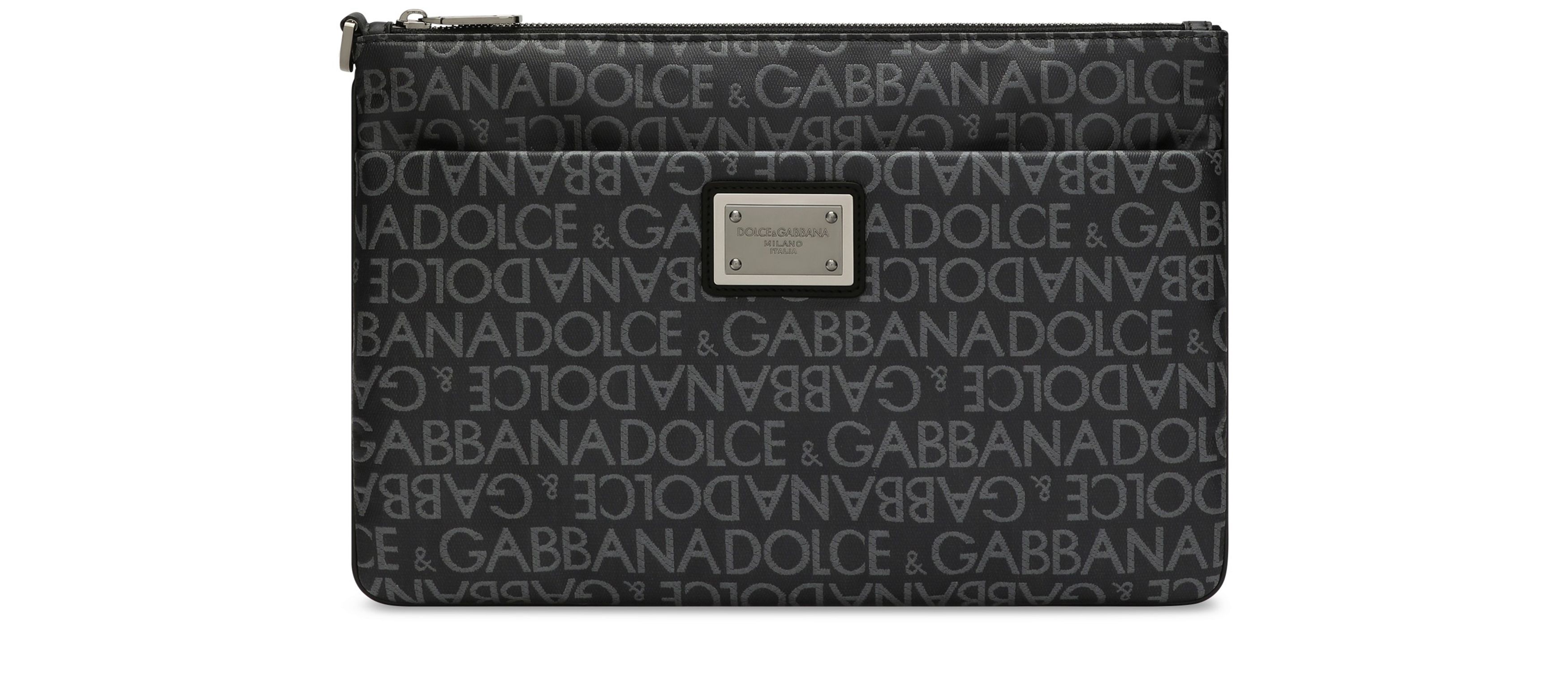 Dolce & Gabbana Coated jacquard clutch