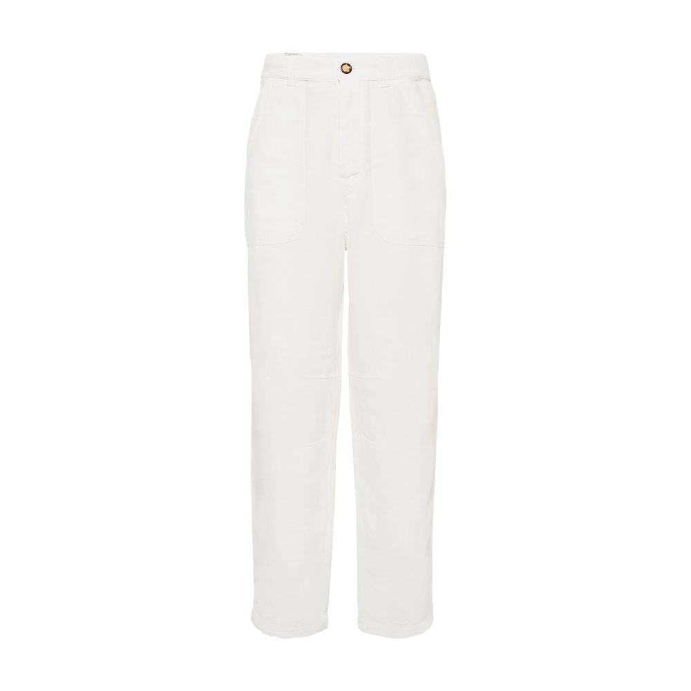 Brunello Cucinelli Piece-dyed gabardine pants