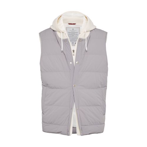 Brunello Cucinelli Nylon sleeveless puffer jacket