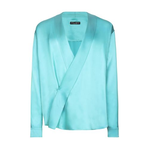 Dolce & Gabbana Oversize silk satin shirt