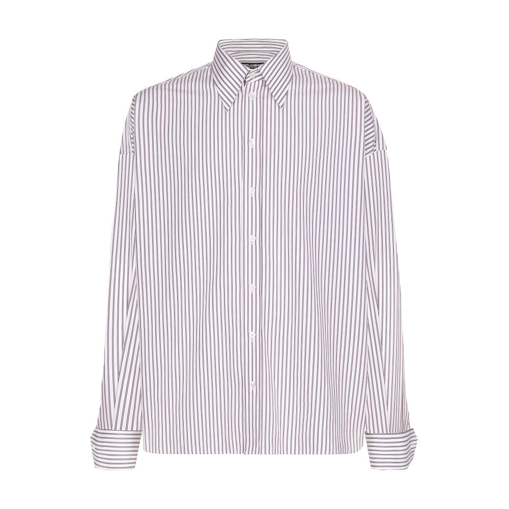 Dolce & Gabbana Super-oversize striped poplin shirt