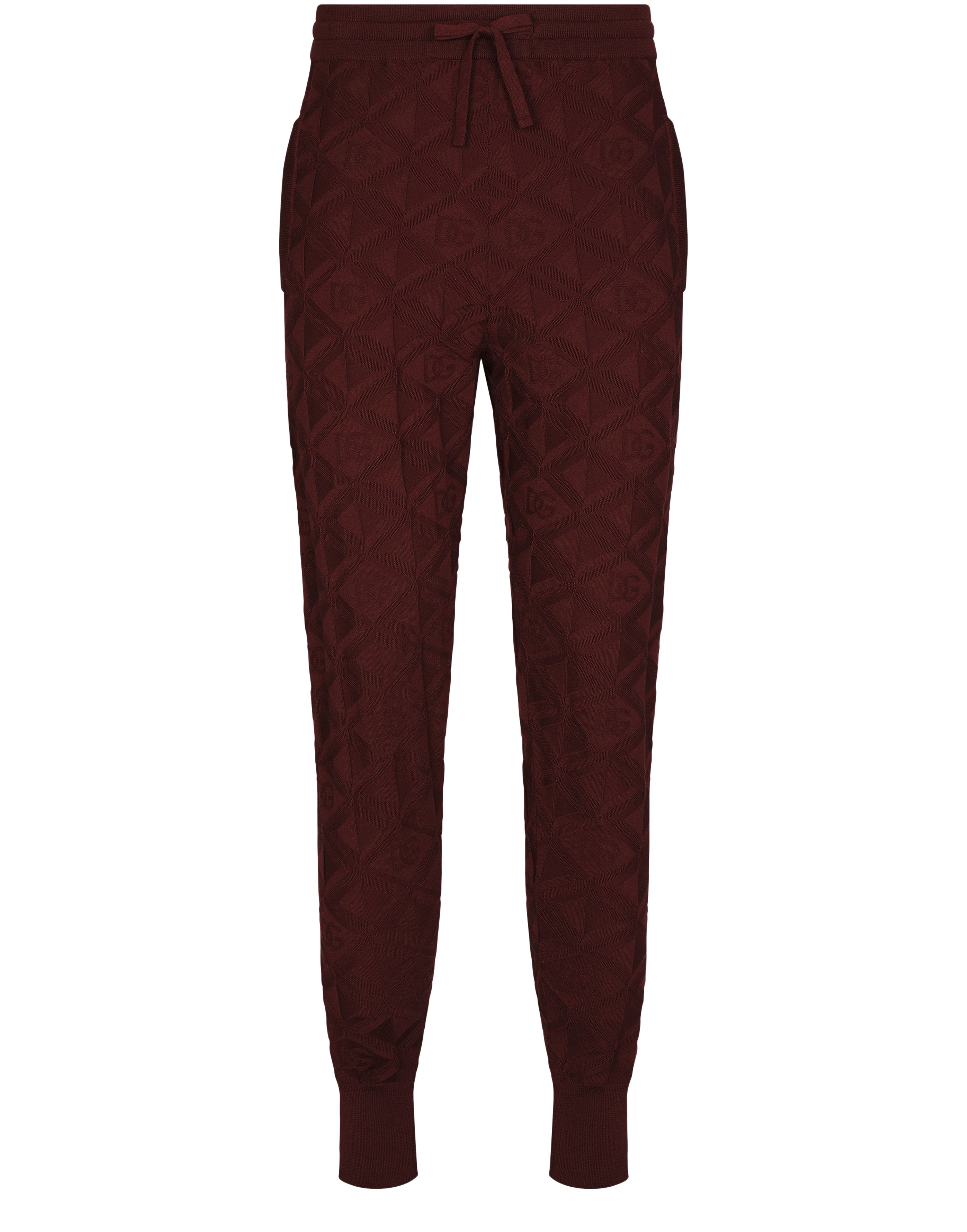 Dolce & Gabbana 3D silk jacquard jogging pants