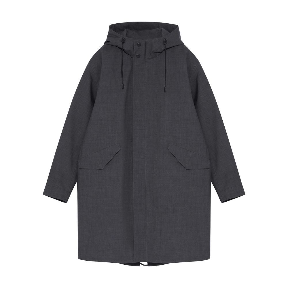 Yves Salomon Waterproof cool wool parka