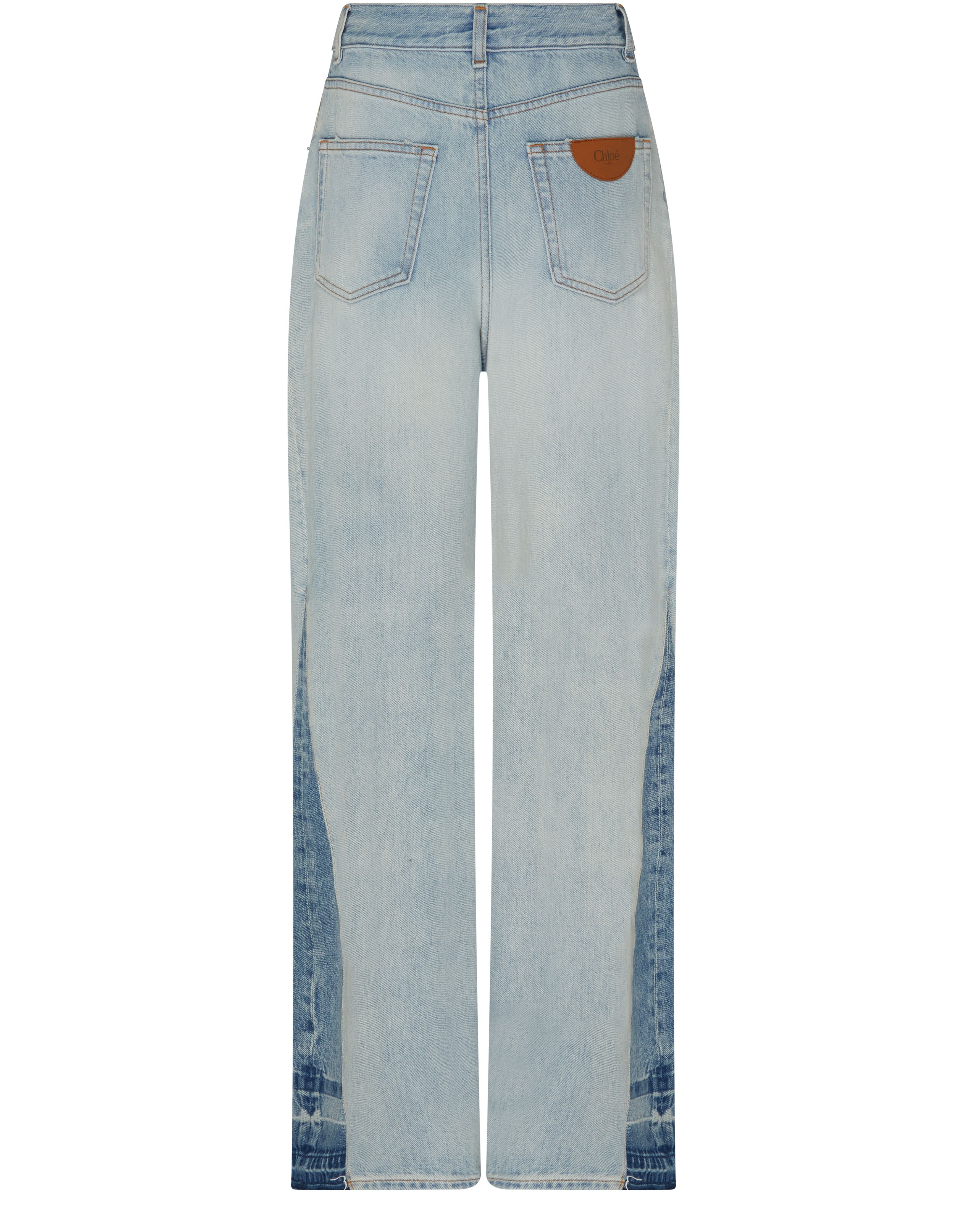 Chloé Wide-leg stonewashed jeans